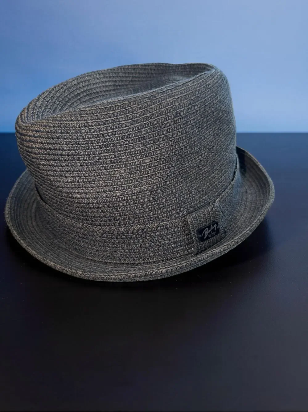 Bailey of Hollywood Gray Paper Blend Fedora Trilby Hat XL Lightweight